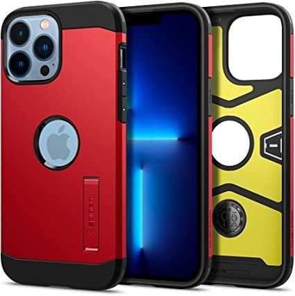 Funda Spigen Tough Armor iPhone 13 Pro Max  Rojo