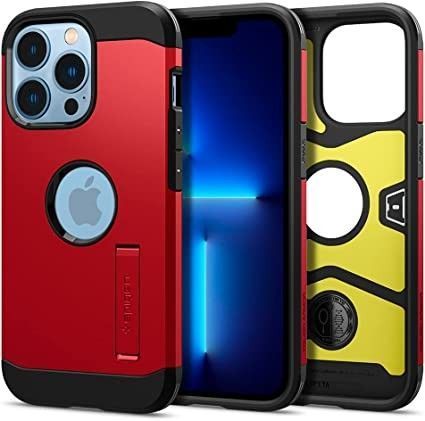 Funda Spigen Tough Armor iPhone 13 Pro Rojo