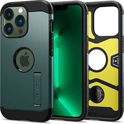 Funda Spigen Tough Armor iPhone 13 Pro Verde Noche