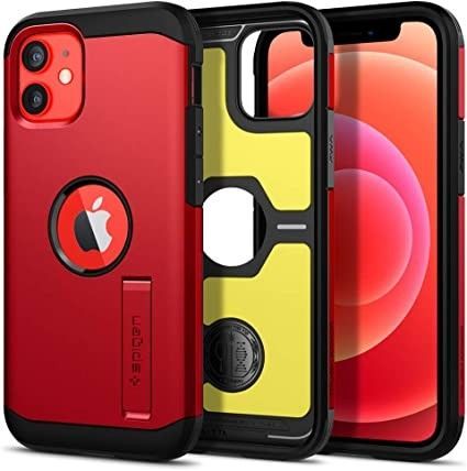 Funda Spigen  Tough Armor iPhone 12 Mini Rojo