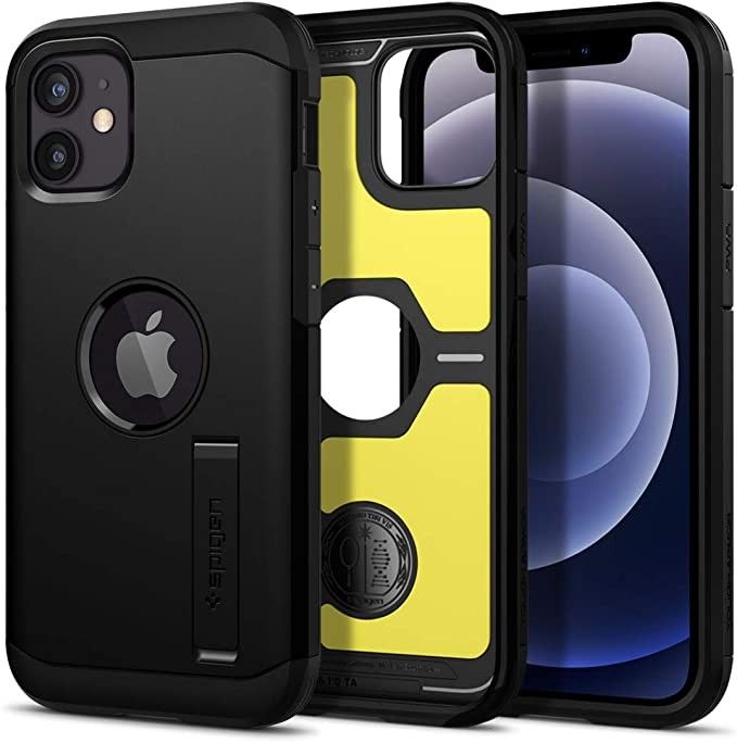 Funda Spigen Tough Armor iPhone 12 Mini Negro