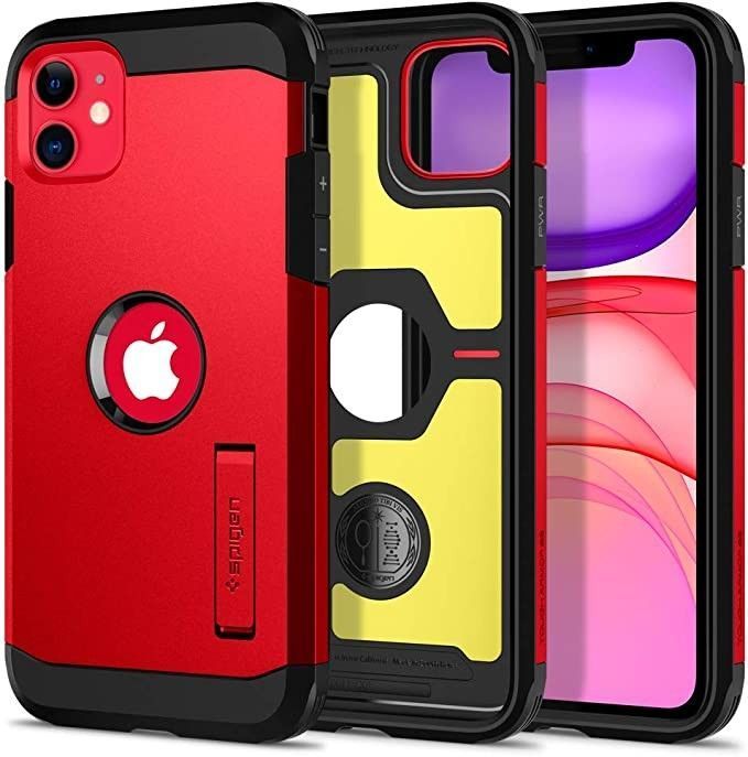 Funda Spigen  Tough Armor iPhone 11 Rojo