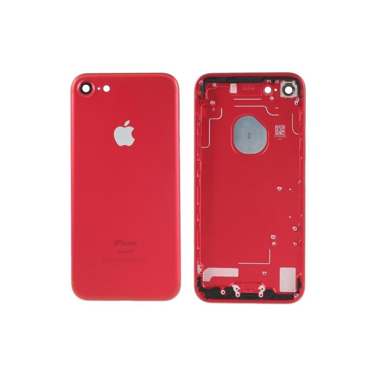 Chasis iPhone 7 Rojo (sin componentes)