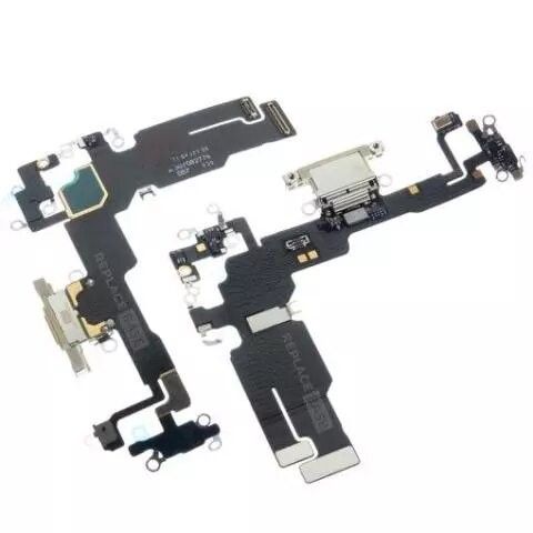 FLEX CONECTOR DE CARGA  IPHONE 15 BLANCO