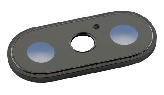 CUBIERTA CAMARA NEGRA IPHONE X