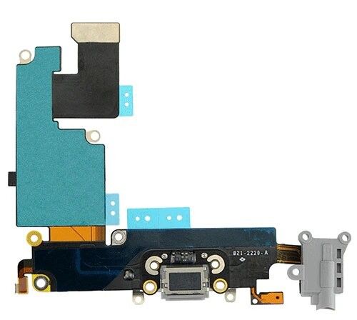 FLEX CONECTOR DE CARGA JACK AUDIO GRIS IPHONE 6 PLUS