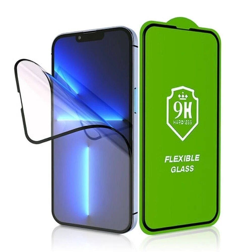 PROTECTOR HIDROGEL BESTSUIT FLEXIBLE 5D NEGRO PARA IPHONE 15 PRO