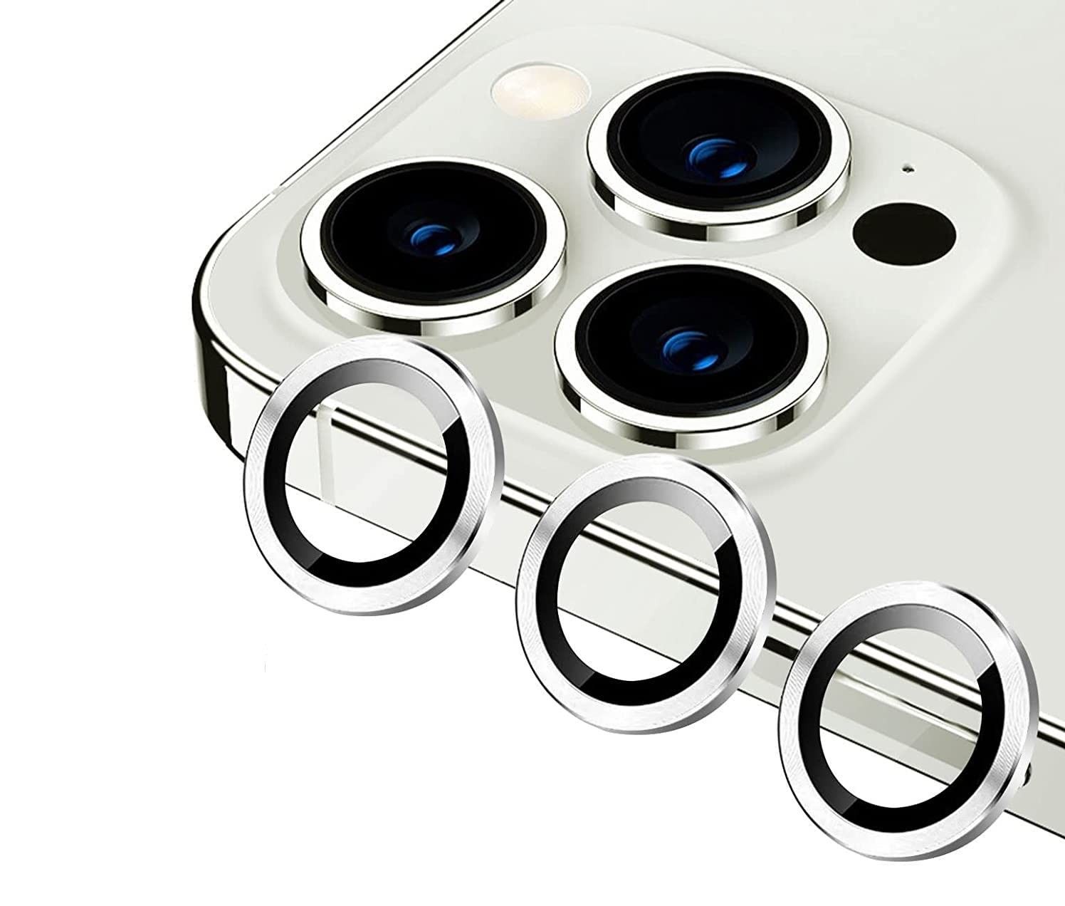 SET 3 Cubierta Camara Blanca Iphone 13 Pro / 13 Pro Max