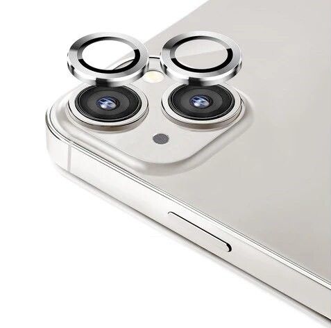 SET 2 Cubierta Camara Plata Iphone 14 / 14 Plus