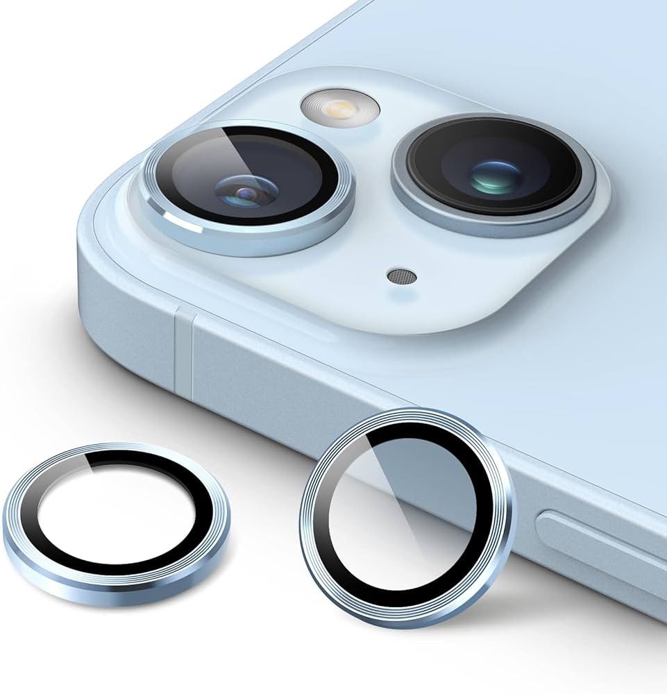 SET 2 Cubierta Camara Azul Iphone 14 / 14 Plus