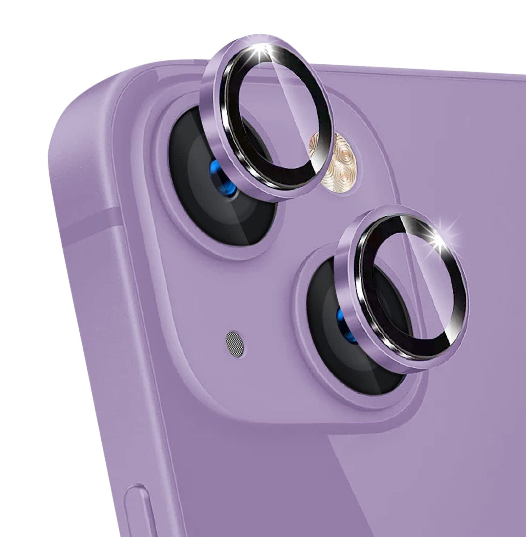 SET 2 CUBIERTA CAMARA PURPURA PARA IPHONE 14 / 14 PLUS