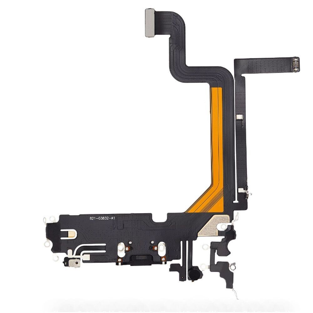 FLEX PUERTO DE CARGA NEGRO PARA IPHONE 14 PRO MAX