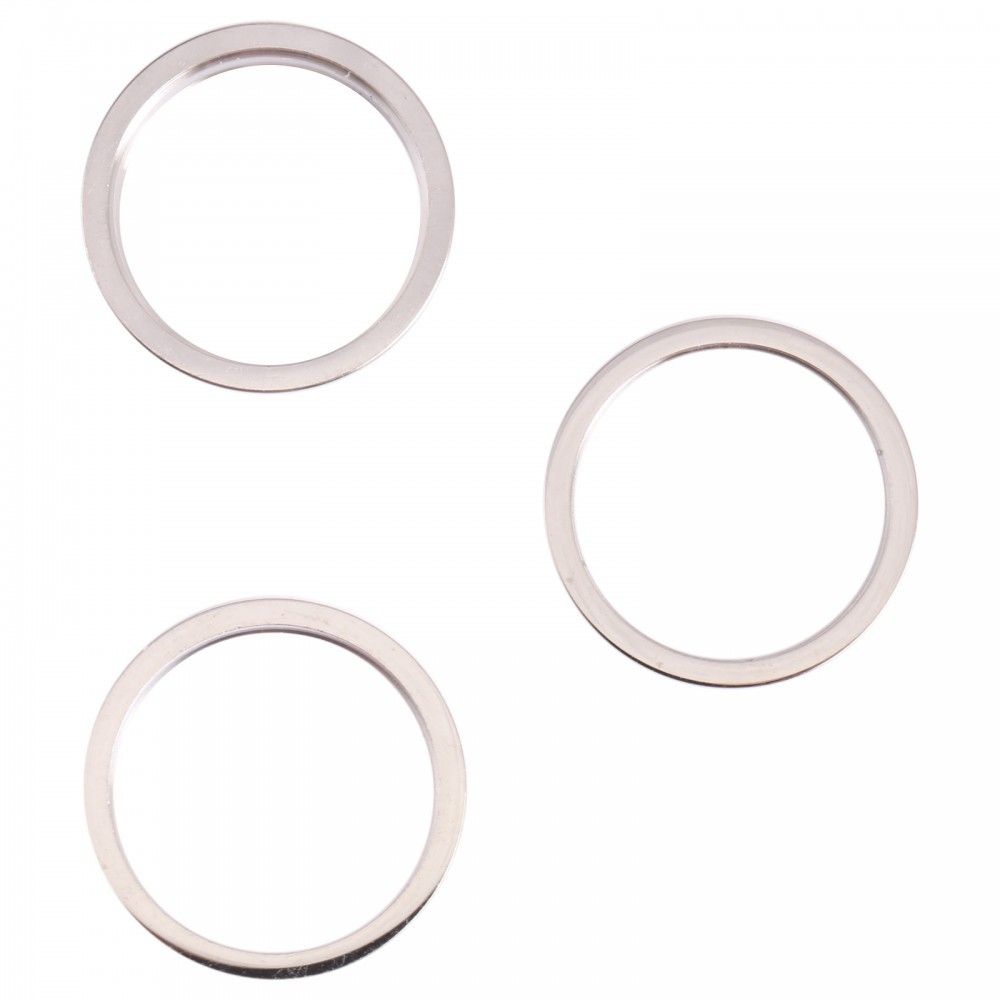 SET 3 Anillos Metal Camara Blanco Iphone 13 Pro / 13 Pro Max
