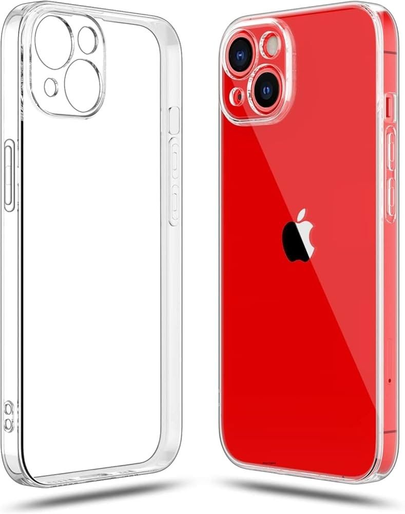 FUNDA DE SILICONA TRANSPARENTE DE 2 MM CON CUBIERTA DE CÁMARA PARA IPHONE 13 / 13 MINI / 13 PRO / 13 PRO MAX