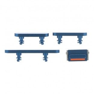Set 4 Botones Azules Iphone 13 / 13 Mini