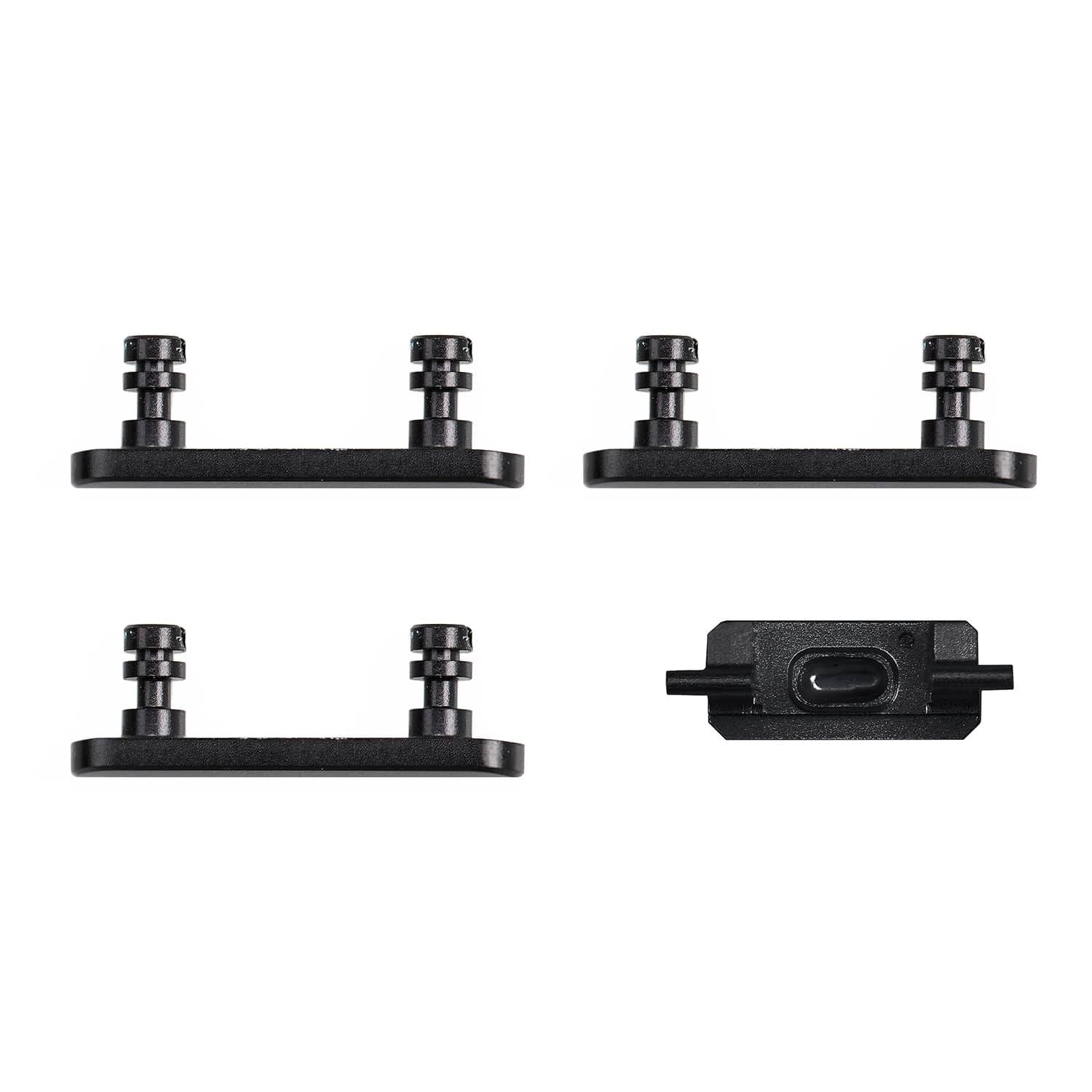 SET 4 BOTONES NEGROS IPHONE 15 PRO / 15 PRO MAX