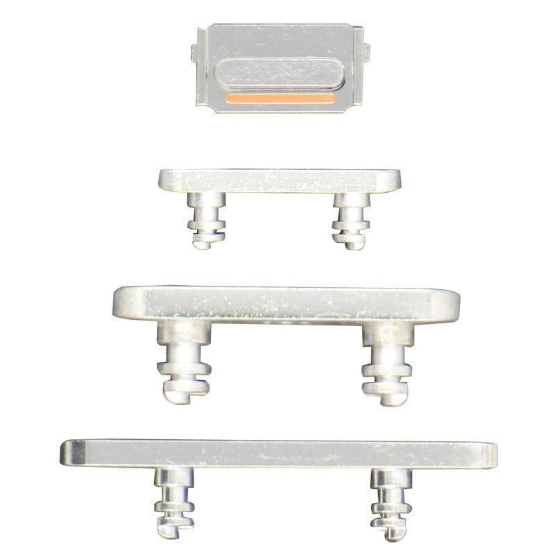 SET 4 BOTONES BLANCOS PARA IPHONE 13 / 13 MINI