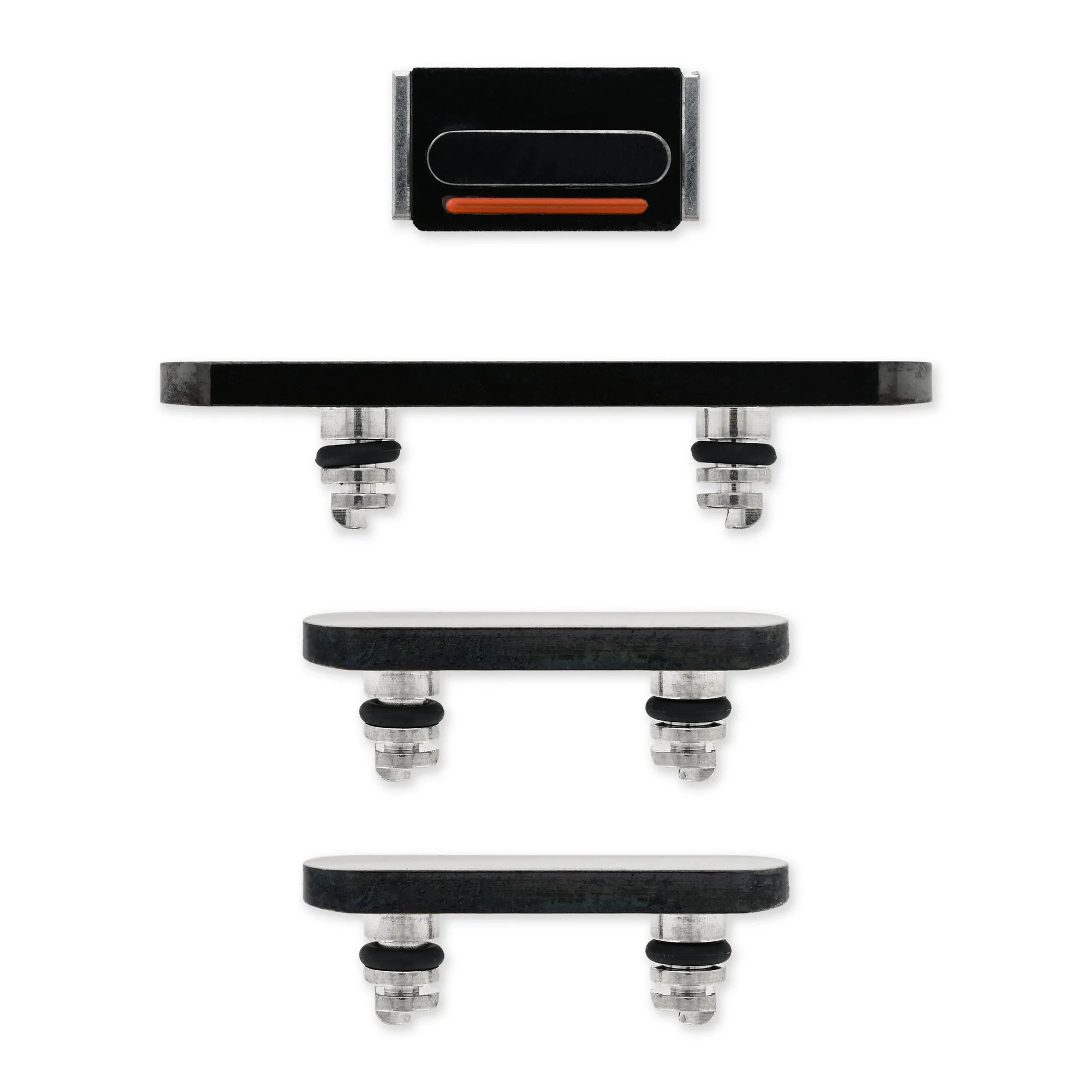 SET 4 BOTONES NEGROS PARA IPHONE 13 PRO / 13 PRO MAX