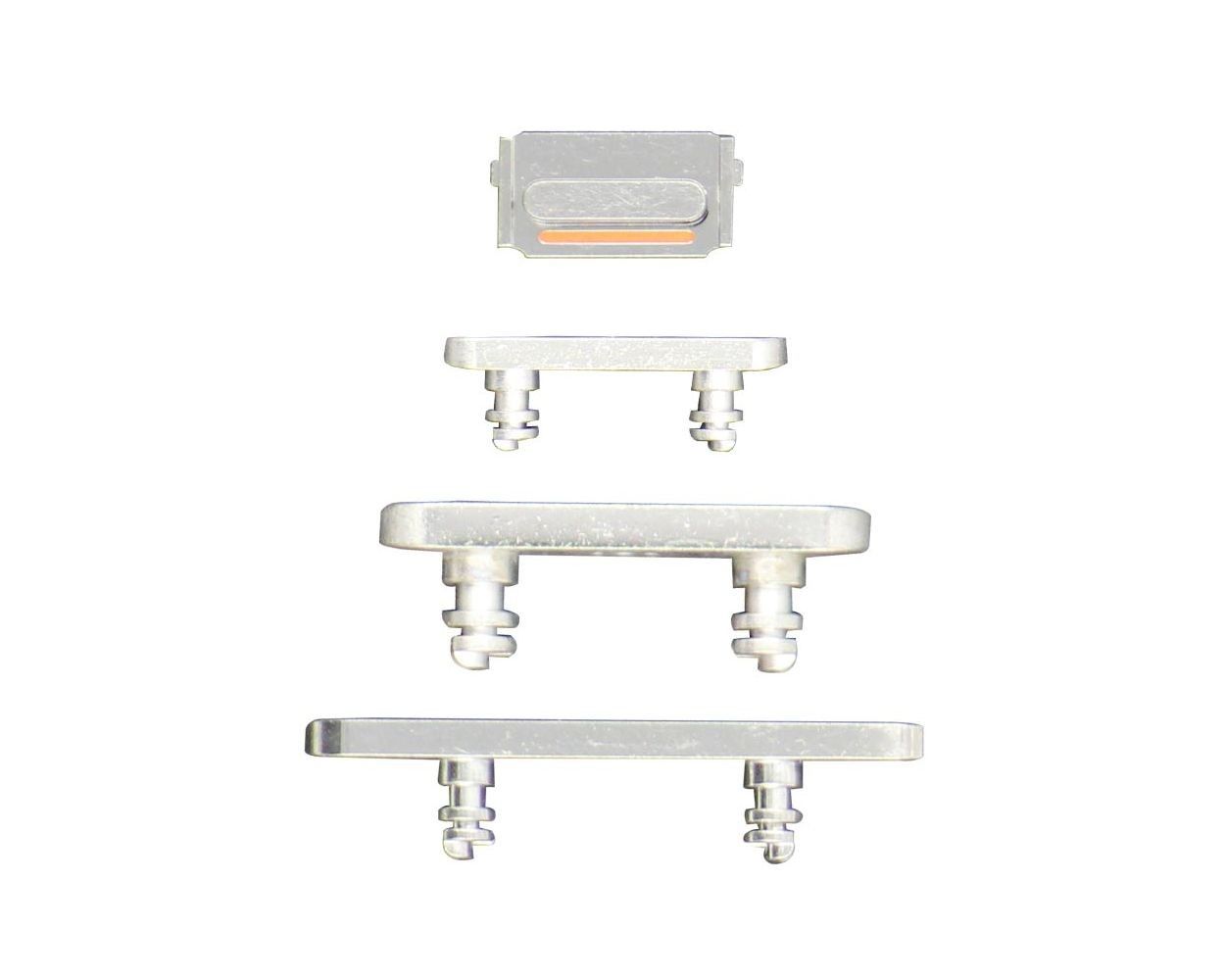 SET 4 BOTONES BLANCOS PARA IPHONE 13 PRO / 13 PRO MAX