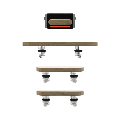 SET 4 BOTONES DORADOS PARA IPHONE 13 PRO / 13 PRO MAX