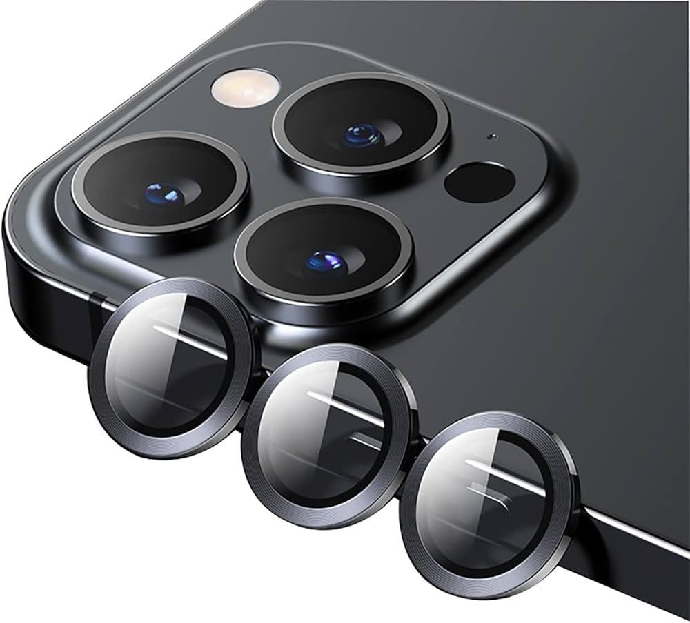 Set 3 Cubierta Camara Negra Iphone 13 Pro / 13 Pro Max
