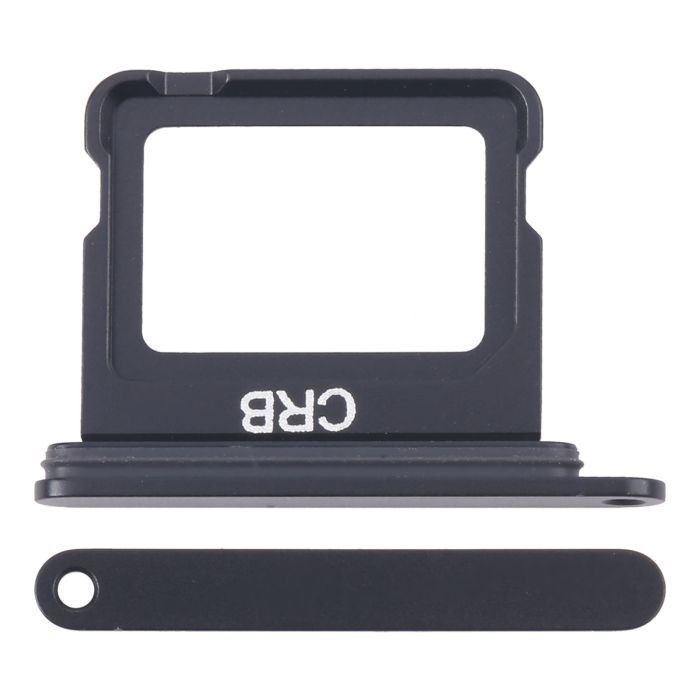 Soporte o bandeja sim negra para iPhone 16 / 16 Plus