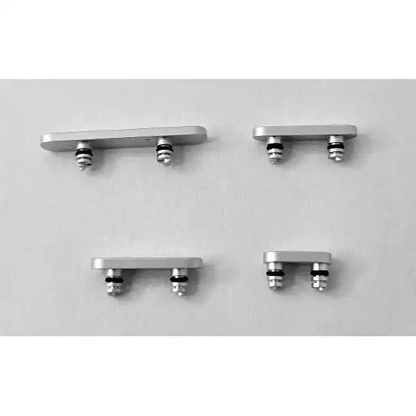 SET 4 BOTONES BLANCOS IPHONE 16 / 16 PLUS