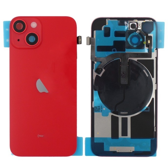 Tapa trasera iPhone 14 Roja (Con Componentes)