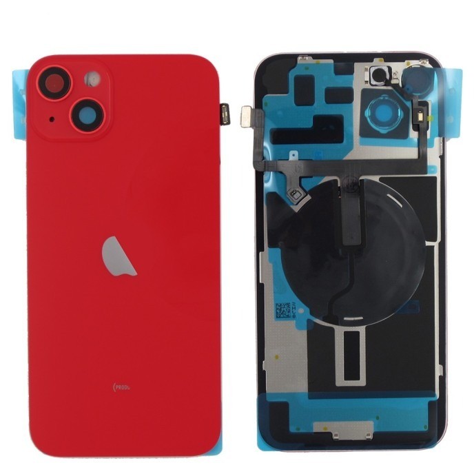 Tapa trasera iPhone 14 Plus Roja (Con Componentes)