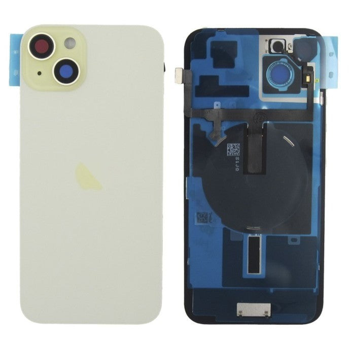 Tapa trasera iPhone 15 Plus Amarilla (Con Componentes)