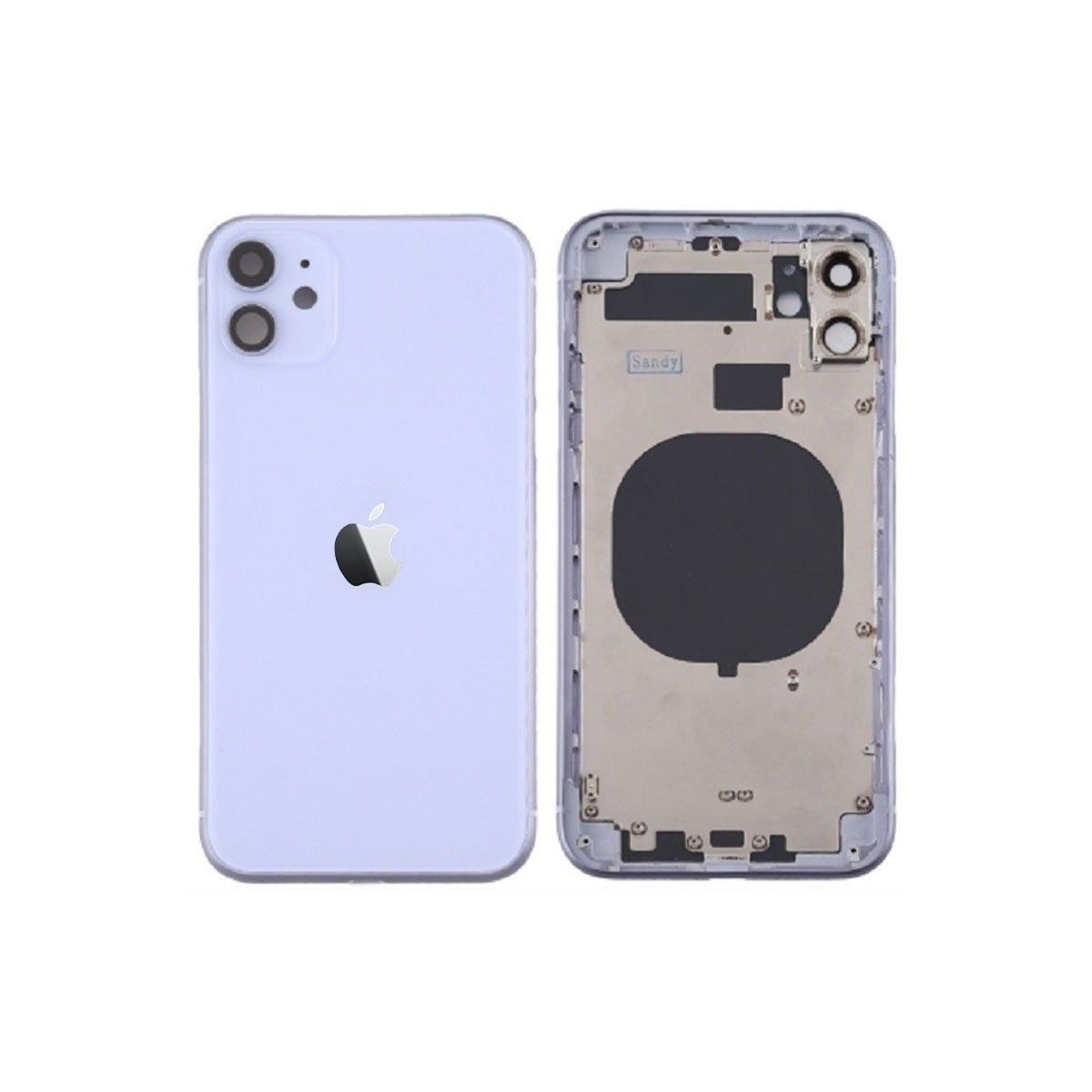 Chasis+tapa trasera iPhone 11 Purpura/ Violeta (Con Rejillas)