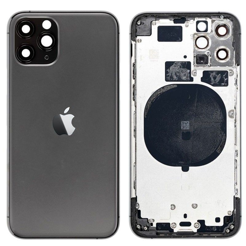 Chasis+tapa trasera iPhone 11 Pro Negro (Con Rejillas)
