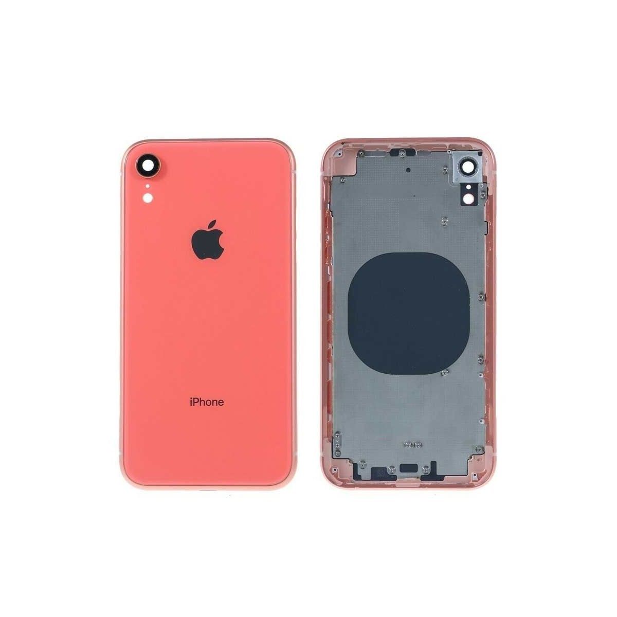 Chasis+tapa trasera iPhone Xr Coral (Con Rejillas)