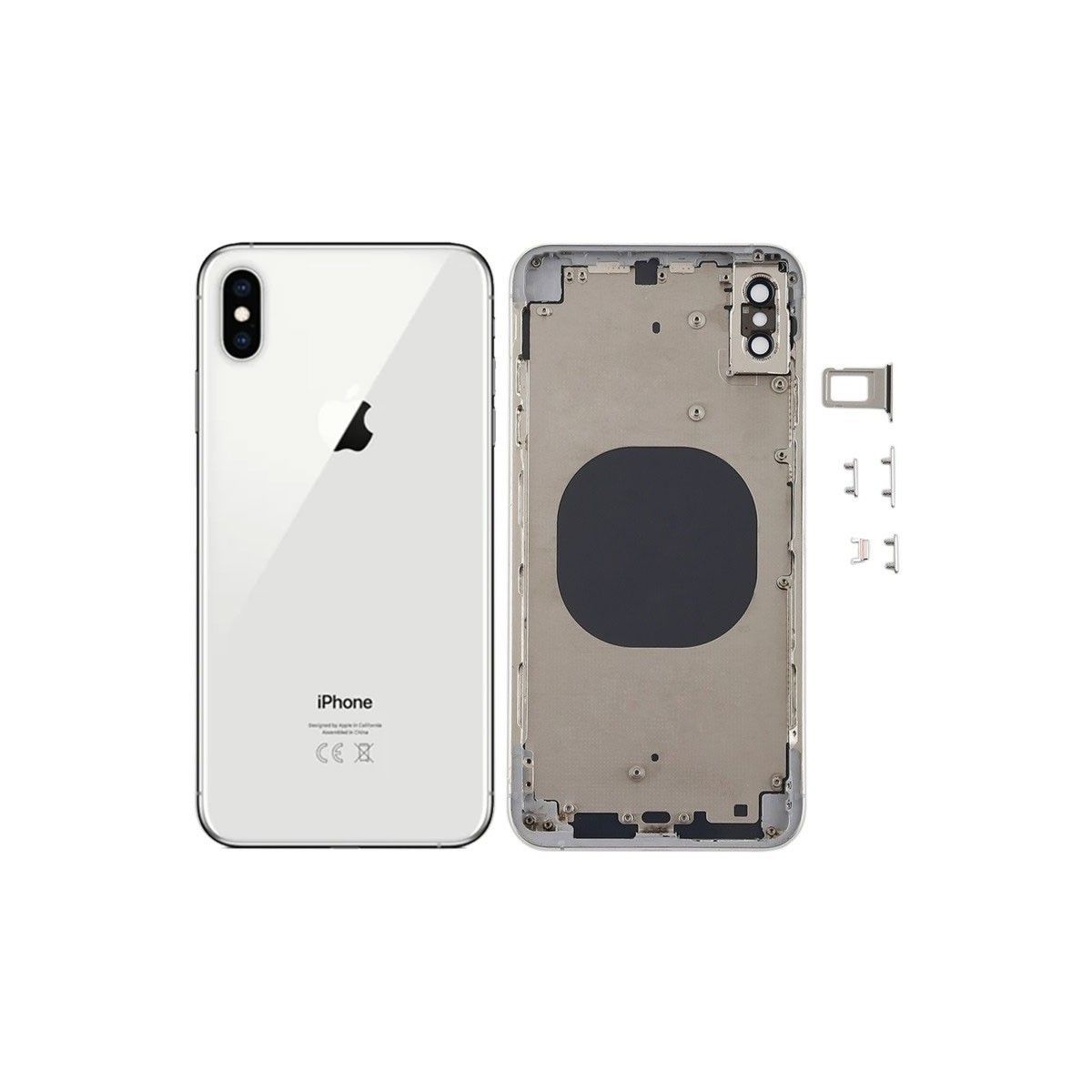 Chasis+tapa trasera  iPhone Xs Max Blanco (Con Rejillas)