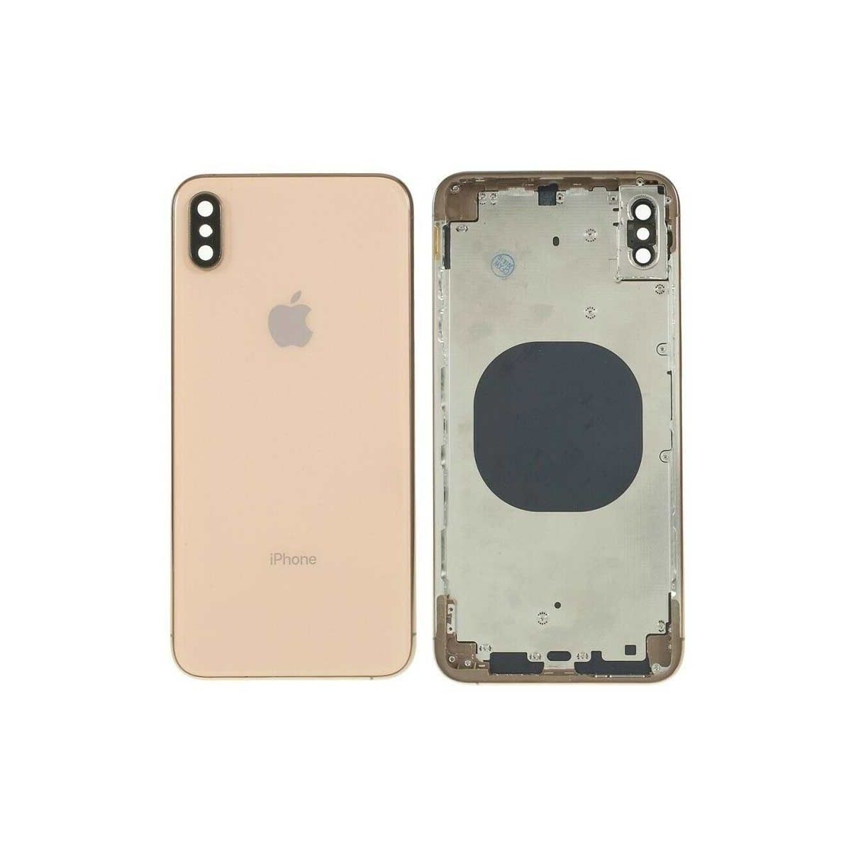Chasis+tapa trasera iPhone Xs Oro (Con Rejillas)