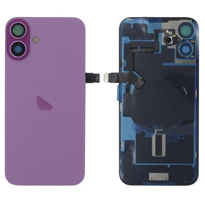 Tapa trasera Iphone 16 Plus Rosa (Con componentes)