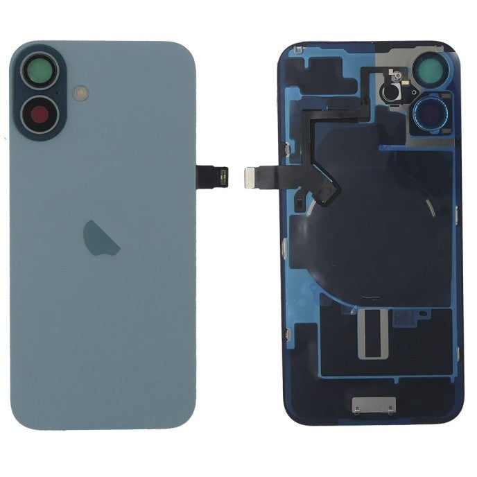 Tapa trasera Iphone 16 Plus Verde Azulado (Con componentes)