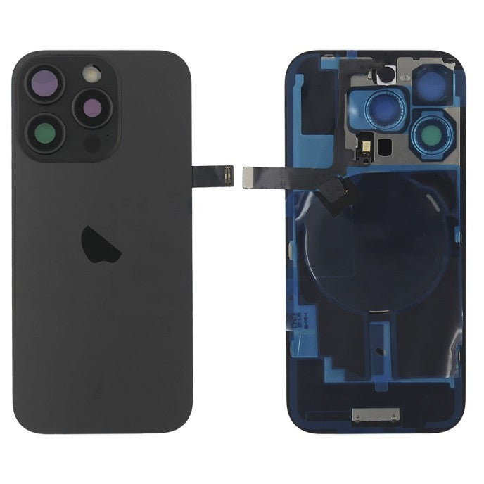 Tapa trasera Iphone 16 PRO Titanio Negro (Con componentes)