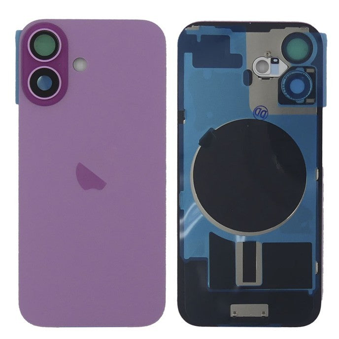 Chasis+tapa trasera iPhone 16 Rosa (Con Rejillas)