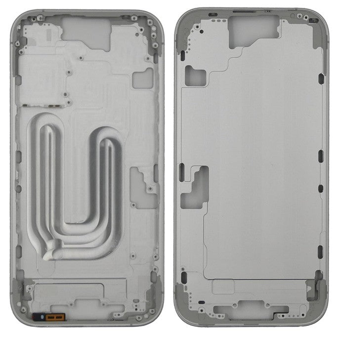 Chasis+tapa trasera iPhone 16 Blanco (Con Rejillas)