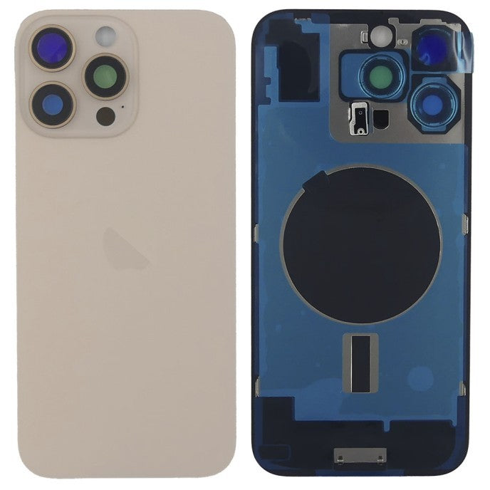 Chasis+tapa trasera iPhone 16 Pro Max Titanio Desierto (Con Rejillas)