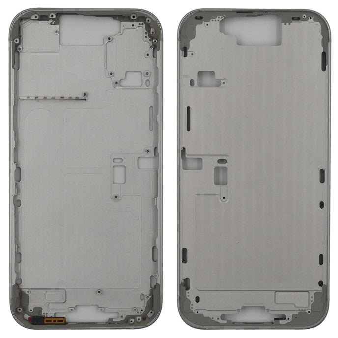 Chasis+tapa trasera iPhone 16 Pro Max Titanio Blanco (Con Rejillas)