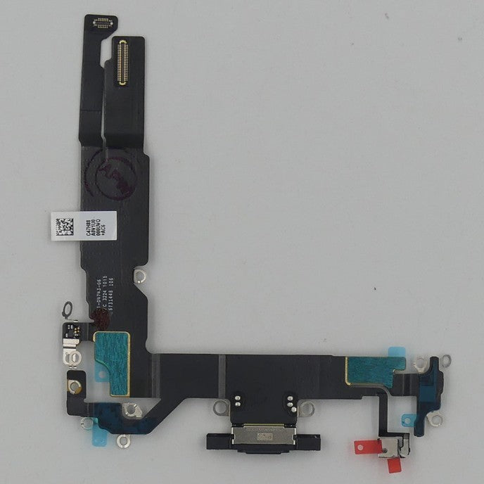 Flex Conector de carga iPhone 16 Negro