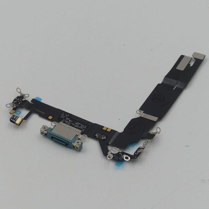 Flex Conector de carga iPhone 16 Verde Azulado