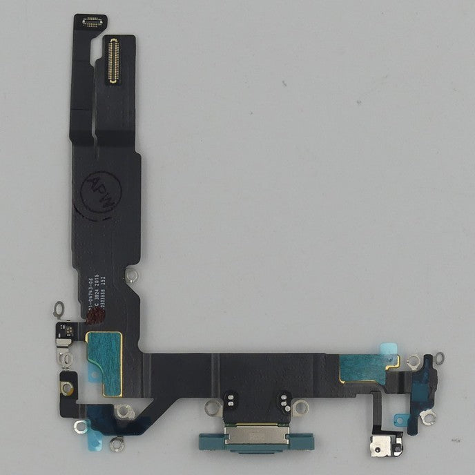 Flex Conector de carga iPhone 16 Verde Azulado