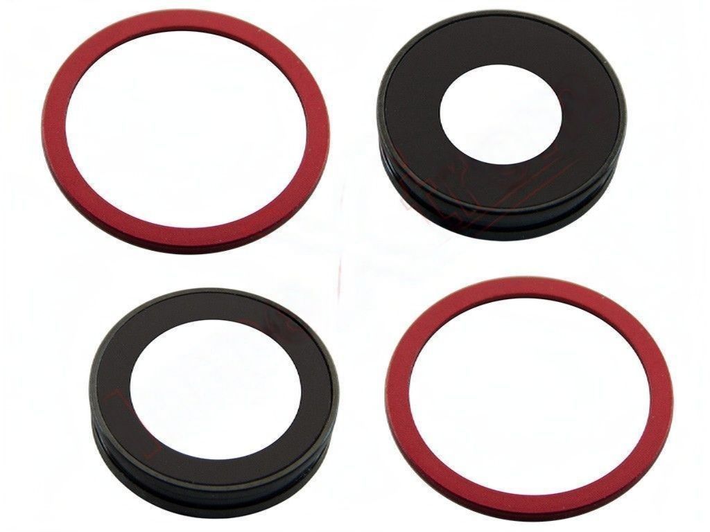 Lentes de cámaras traseras con embellecedores rojos  iPhone 11