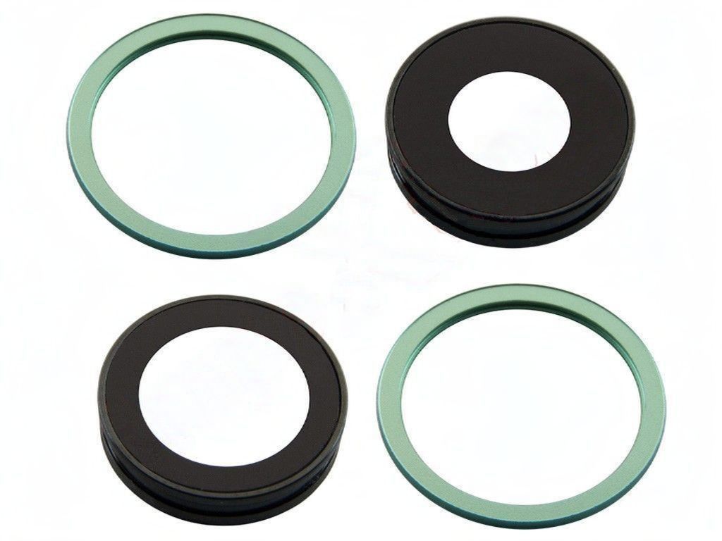 Lentes de cámaras traseras con embellecedores verdes  iPhone 11