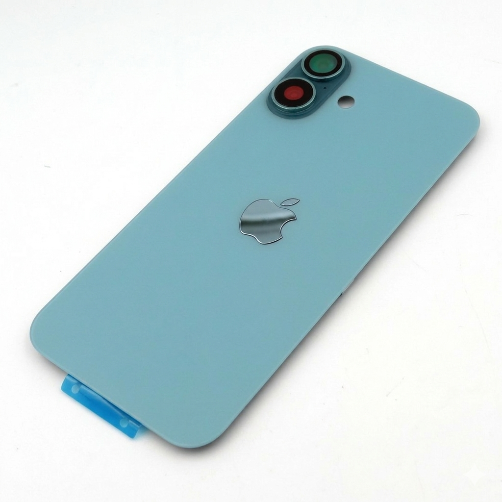 Tapa trasera iPhone 16 PLUS VERDE AZULADO (Unibody, Soporte Metal, Imán y Lente) Original