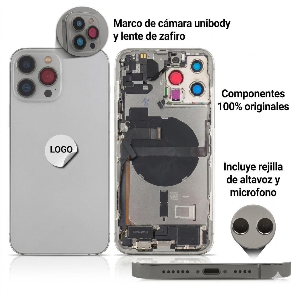 Chasis iPhone 13 Rosa con componente 100% original