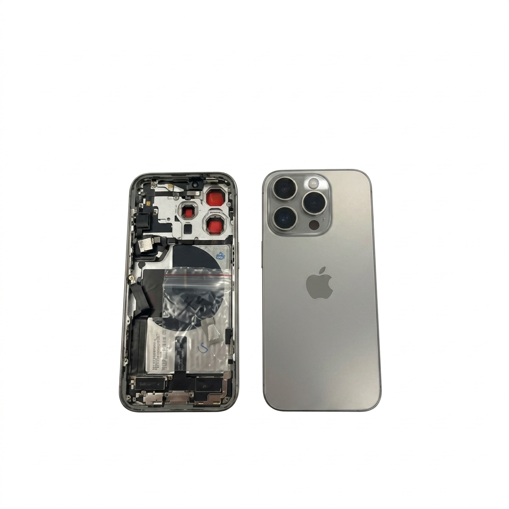 Chasis iPhone 15 Pro Max Natural con componentes 100% original